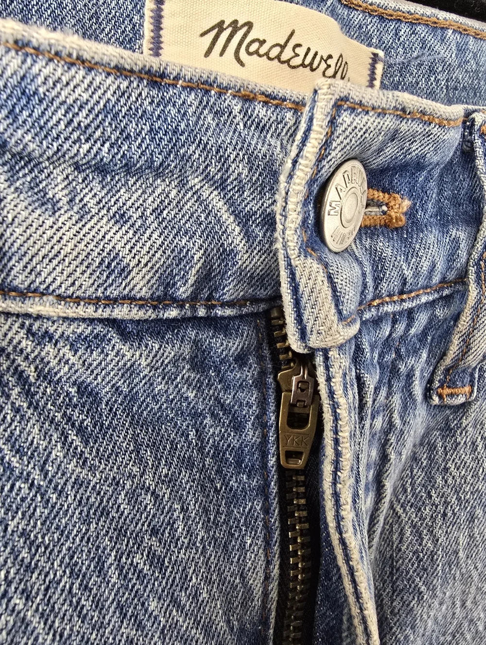 Madewell The Perfect Vintage Wide-Leg Jean Blue Denim Jeans Enmore Wash Size 28 - Picture 6 of 14